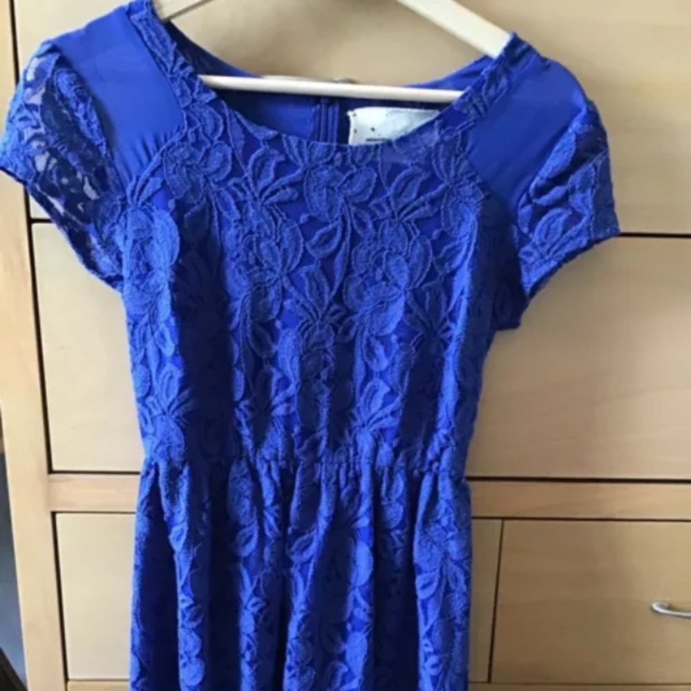 Urban Outfitters Blue lace dress XS